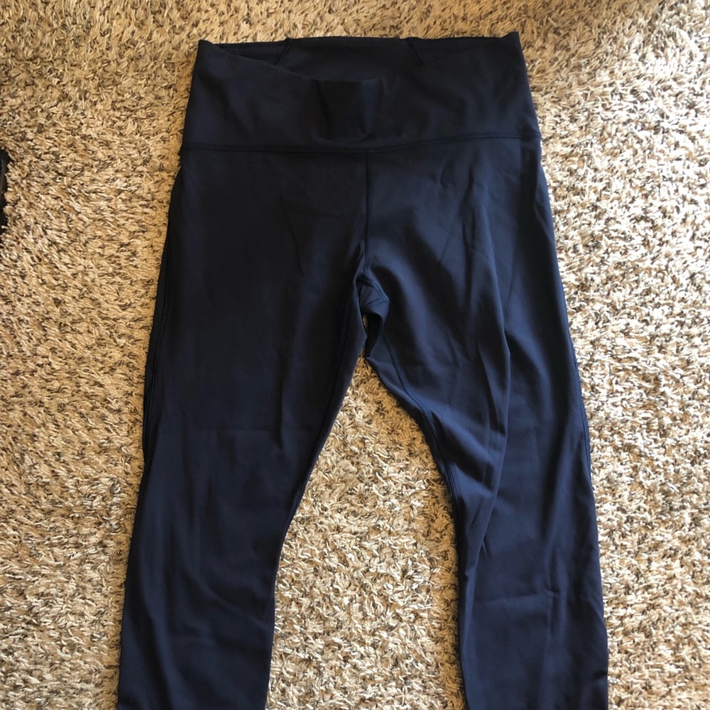 Train Times 25” Navy blue lululemon pants